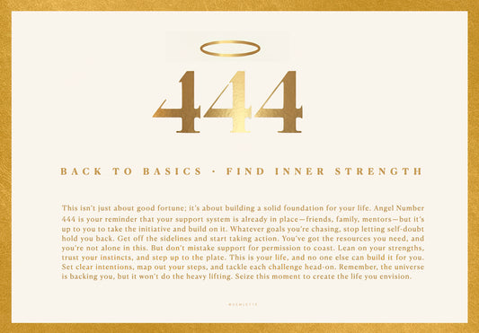 Angel Number 444: Back to Basics and Find Inner Strength