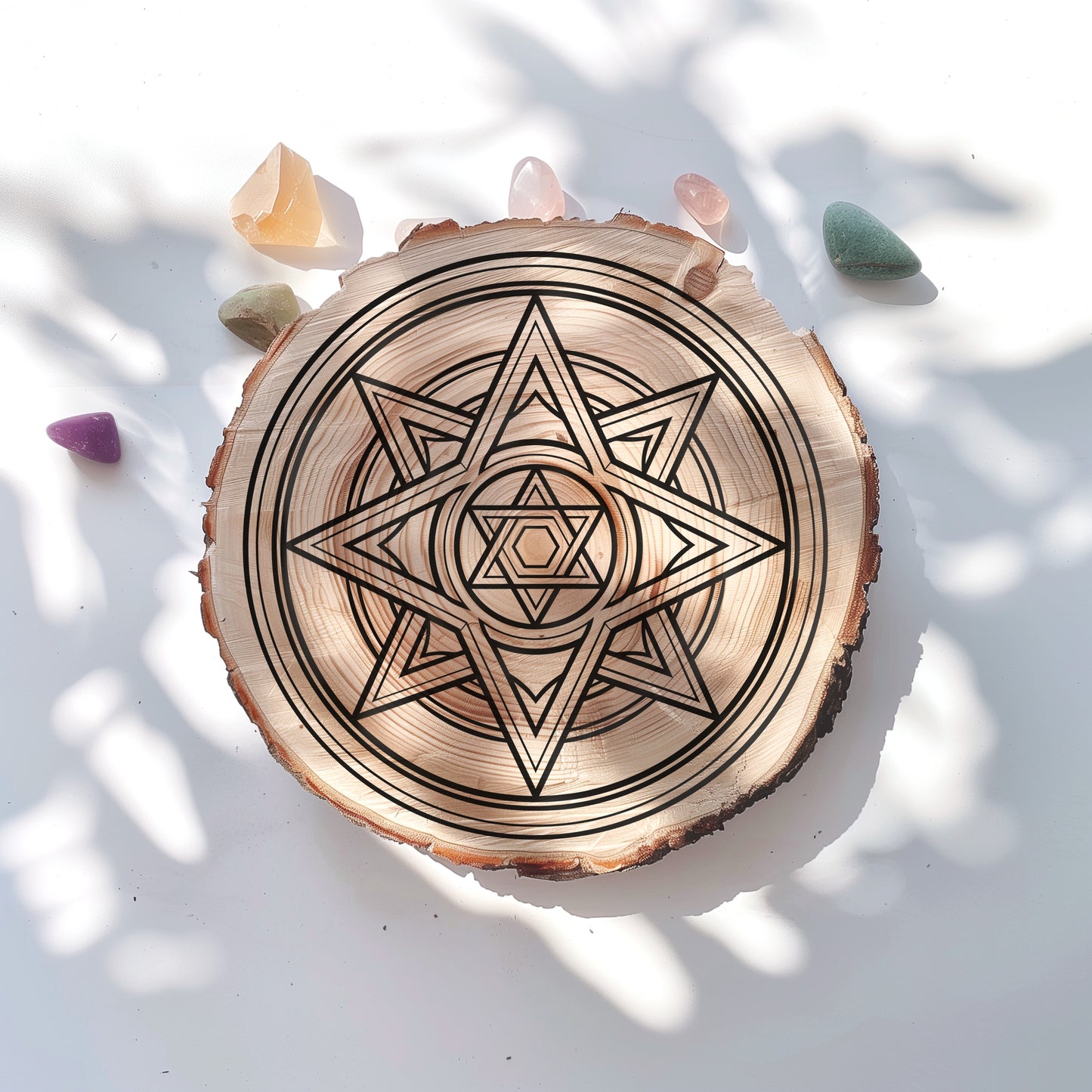 Merkaba Crystal Grid, Eight-point star