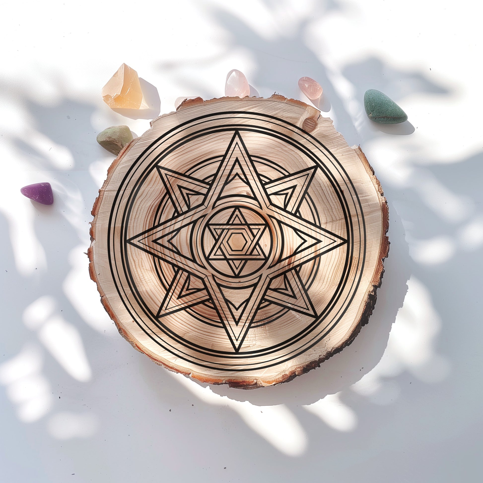 Merkaba Crystal Grid, Eight-point star